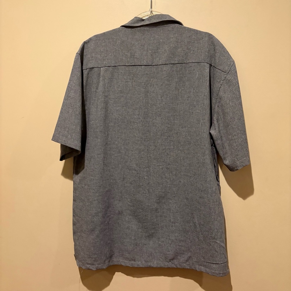 Syllables men's shirt sleeve embroidered detais shirt size XL - Picture 2 of 8